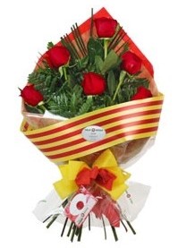 Ramo de 6 Rosas Sant Jordi con entrega en tu ciudad